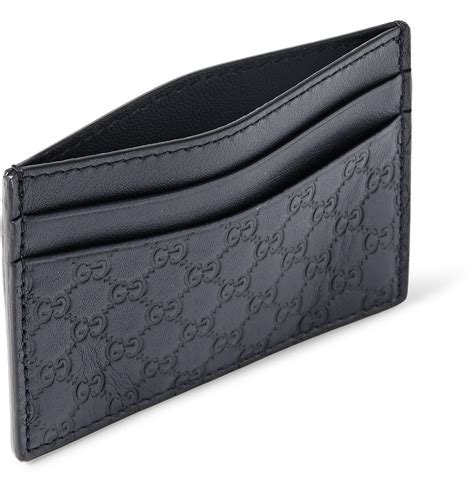 gucci men's leather card case|gucci long wallet for men.